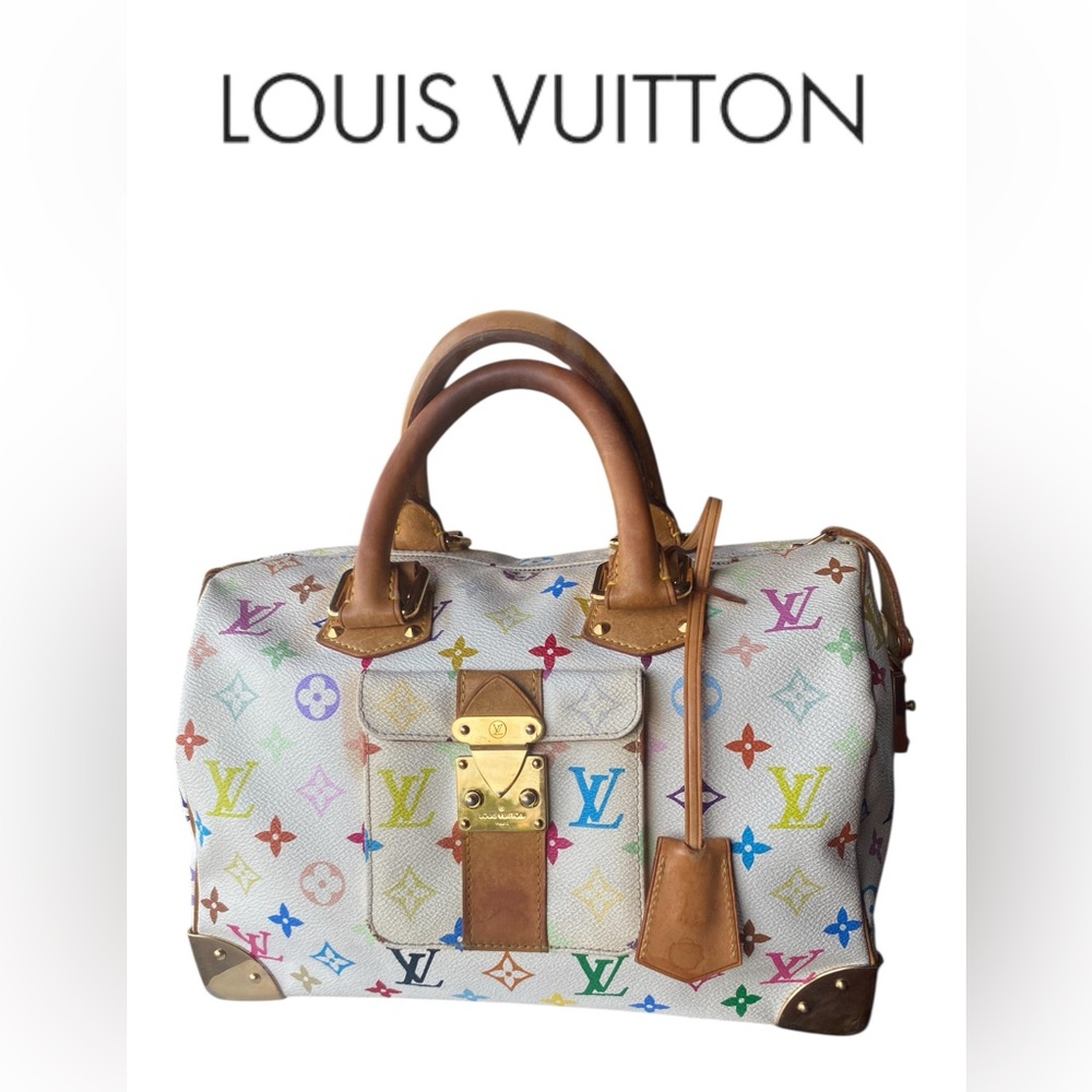 🦄🦋🦄BEAUTIFUL LOUIS VUITTON SPEEDY 30 TAKASHY MURAKAMI  LIMITED MULTICOLOR 🦄🦋🦄